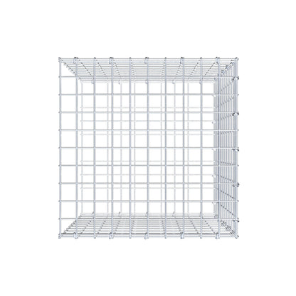 Opbouw schanskorf type 2 50 cm x 50 cm x 50 cm (L x H x D), maaswijdte 5 cm x 5 cm, C-ring