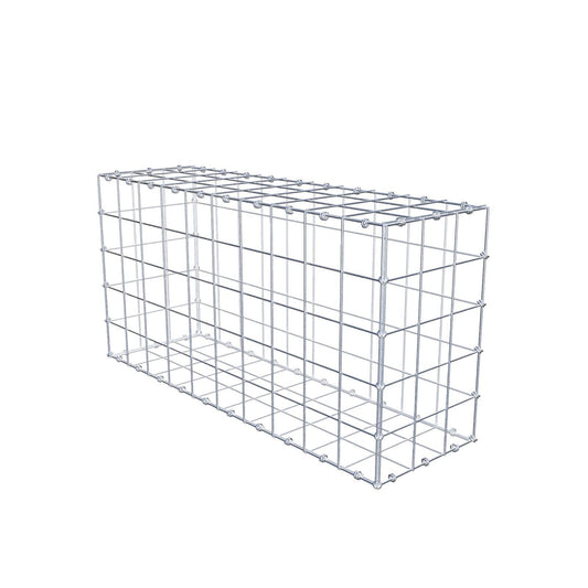Gabione 100 cm x 50 cm x 30 cm (L x H x T), Maschenweite 10 x 10 cm, Spiralring