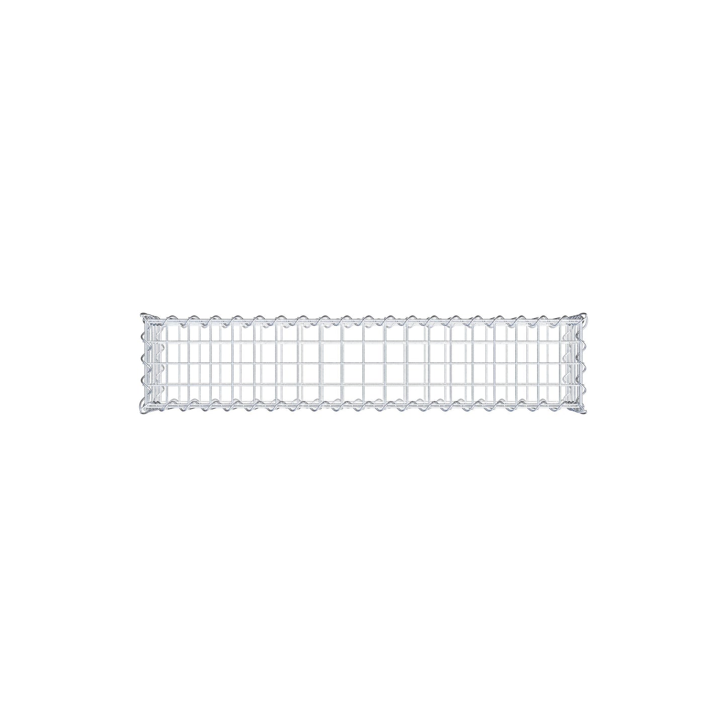 Gabion 100 cm x 20 cm x 20 cm (L x H x D), maskstorlek 5 cm x 5 cm, spiral