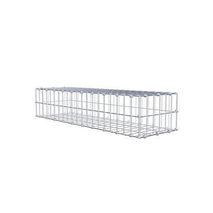Gabion 100 cm x 20 cm x 30 cm (L x H x D), maskestørrelse 5 x 10 cm, spiralring