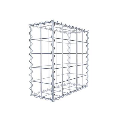 Gabion 50 cm x 50 cm x 20 cm (L x H x D), maskestørrelse 10 cm x 10 cm, spiral