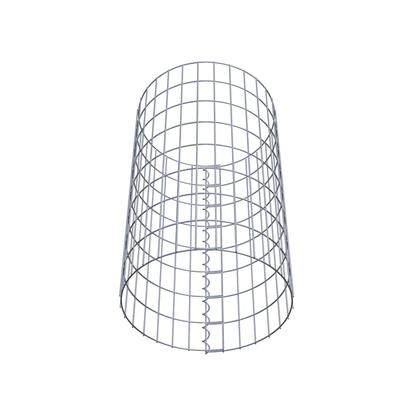Columna de gaviones redonda 47 cm de diámetro, 80 cm de altura, malla 5 cm x 10 cm