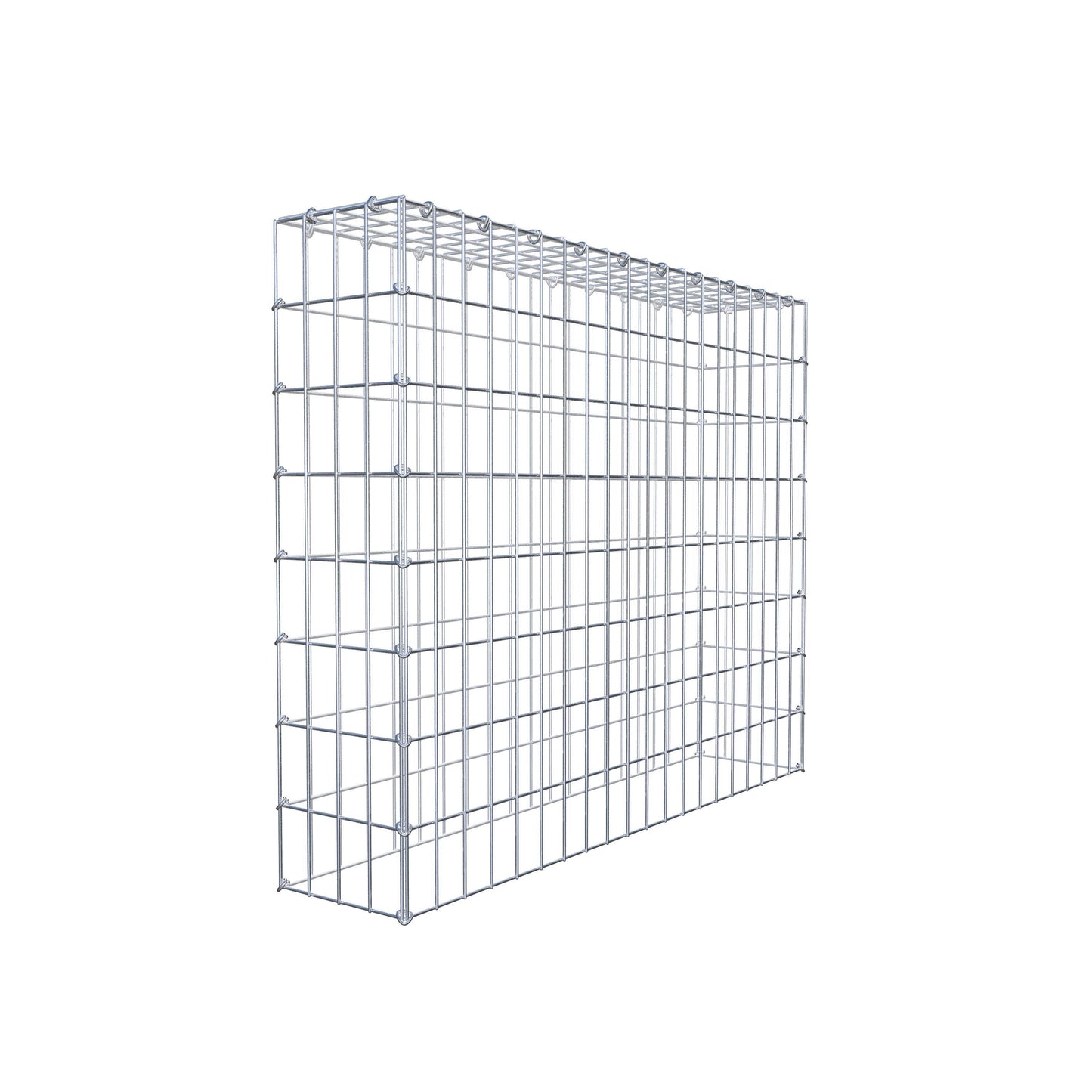 Gabbione aggiuntivo di tipo 3 100 cm x 80 cm x 20 cm (L x H x P), maglia 5 cm x 10 cm, anello a C