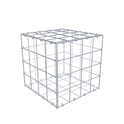 Gabion 40 cm x 40 cm x 40 cm (L x H x P), mailles 10 cm x 10 cm, anneau en C