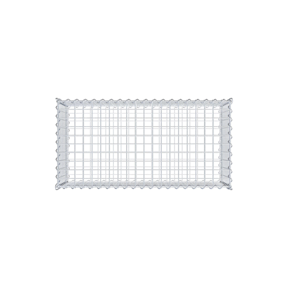Gabião 100 cm x 40 cm x 50 cm (C x A x P), malhagem 5 cm x 5 cm, espiral