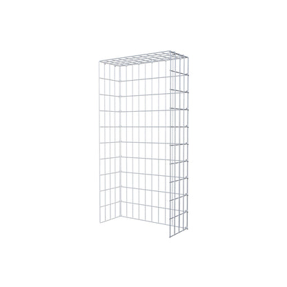 Mounted gabion type 4 100 cm x 20 cm x 50 cm (L x H x D), mesh size 5 cm x 10 cm, C-ring