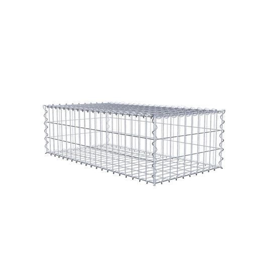 Gabione 100 cm x 30 cm x 50 cm (L x H x T), Maschenweite 5 cm x 10 cm, Spirale