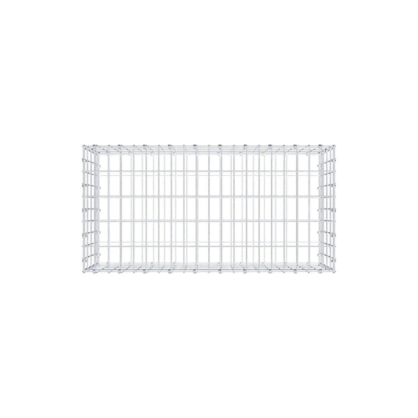 Schanskorf 100 cm x 40 cm x 50 cm (L x H x D), maaswijdte 5 x 10 cm, spiraalring