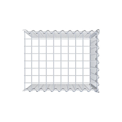 Opvokset gabion type 4 50 cm x 40 cm x 40 cm (L x H x D), maskestørrelse 5 cm x 5 cm, spiral