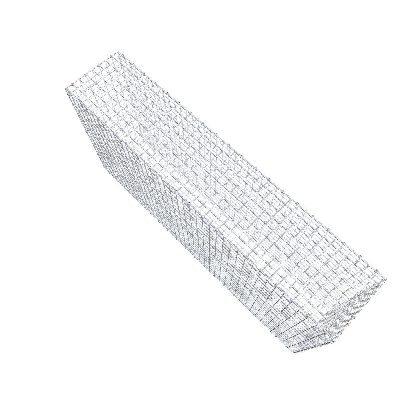 Gabion 200 cm x 100 cm x 40 cm (L x H x P), mailles 5 x 5 cm, anneau en spirale