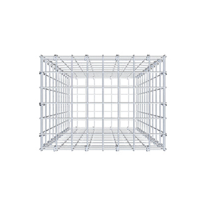 Gabion 100 cm x 40 cm x 30 cm (L x H x D), maskestørrelse 5 cm x 10 cm, C-ring