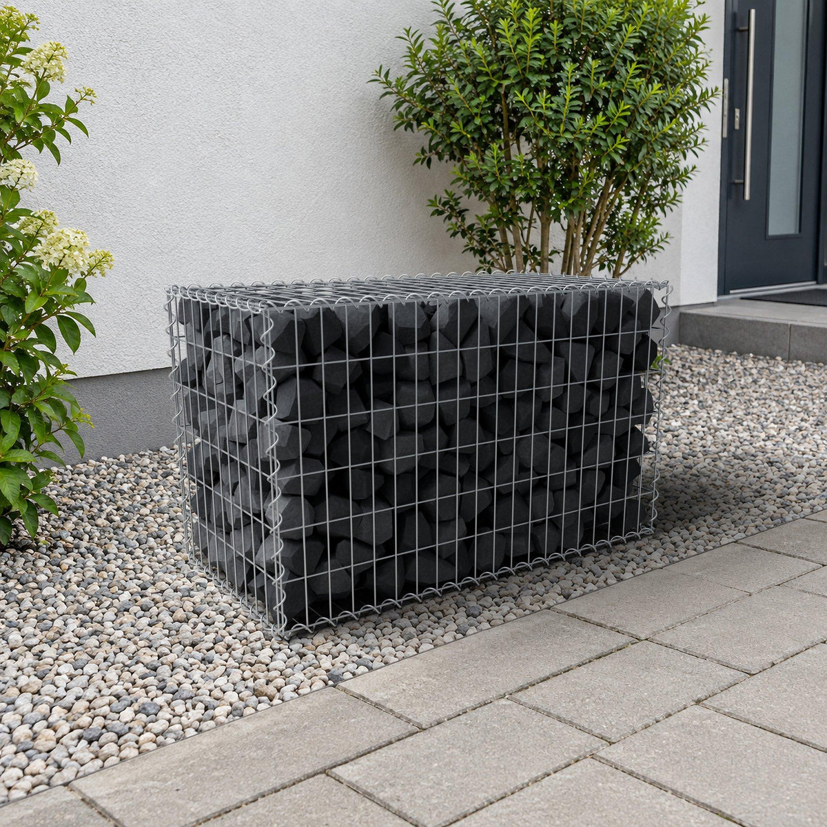 Gabion 100 cm x 60 cm x 50 cm (L x H x D), maskestørrelse 5 cm x 10 cm, spiral