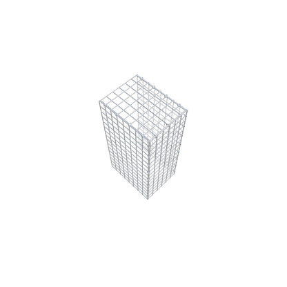 Monteret gabion type 4 80 cm x 40 cm x 30 cm (L x H x D), maskestørrelse 5 cm x 5 cm, C-ring