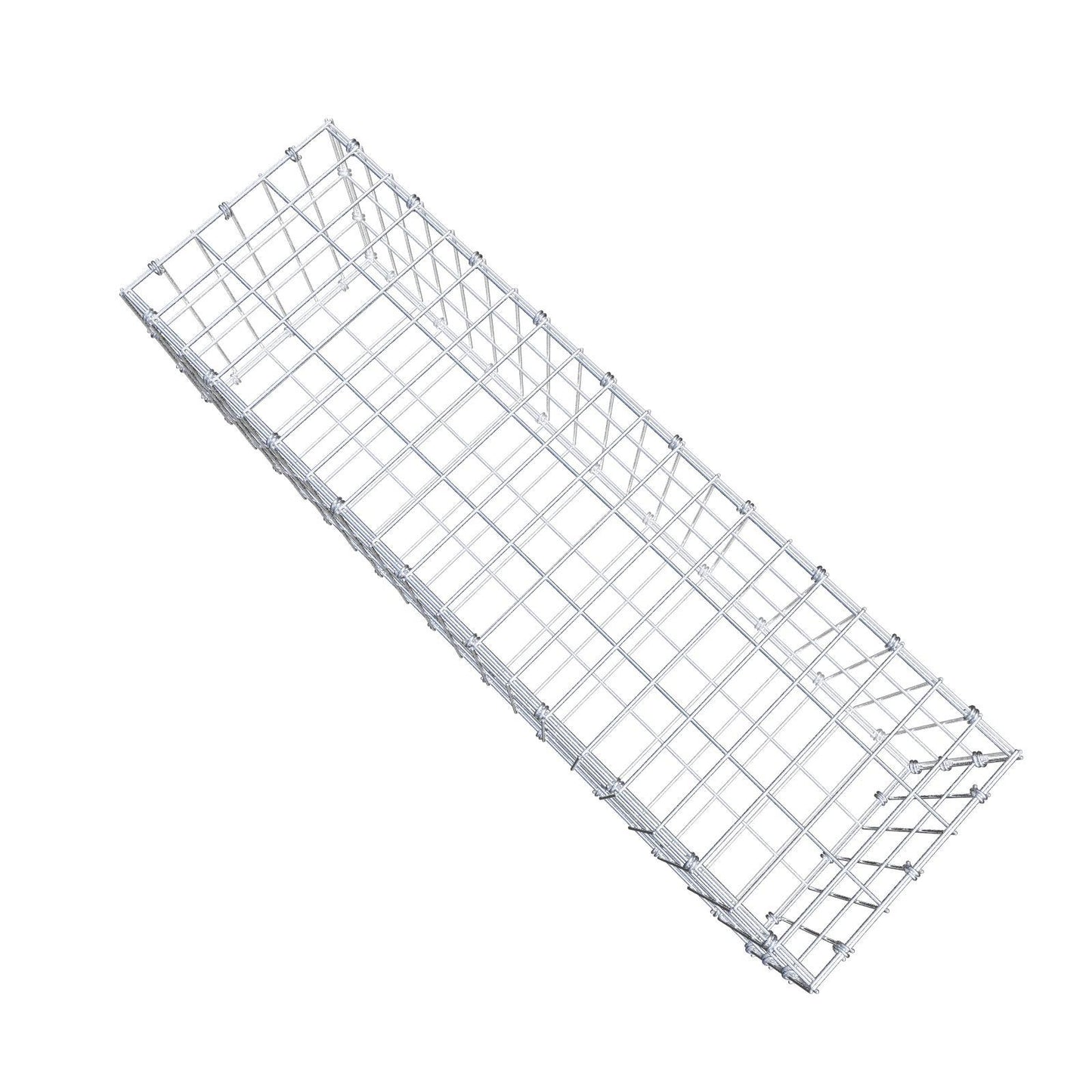 Gabion 100 cm x 30 cm x 30 cm (L x H x D), maskestørrelse 5 x 10 cm, spiralring