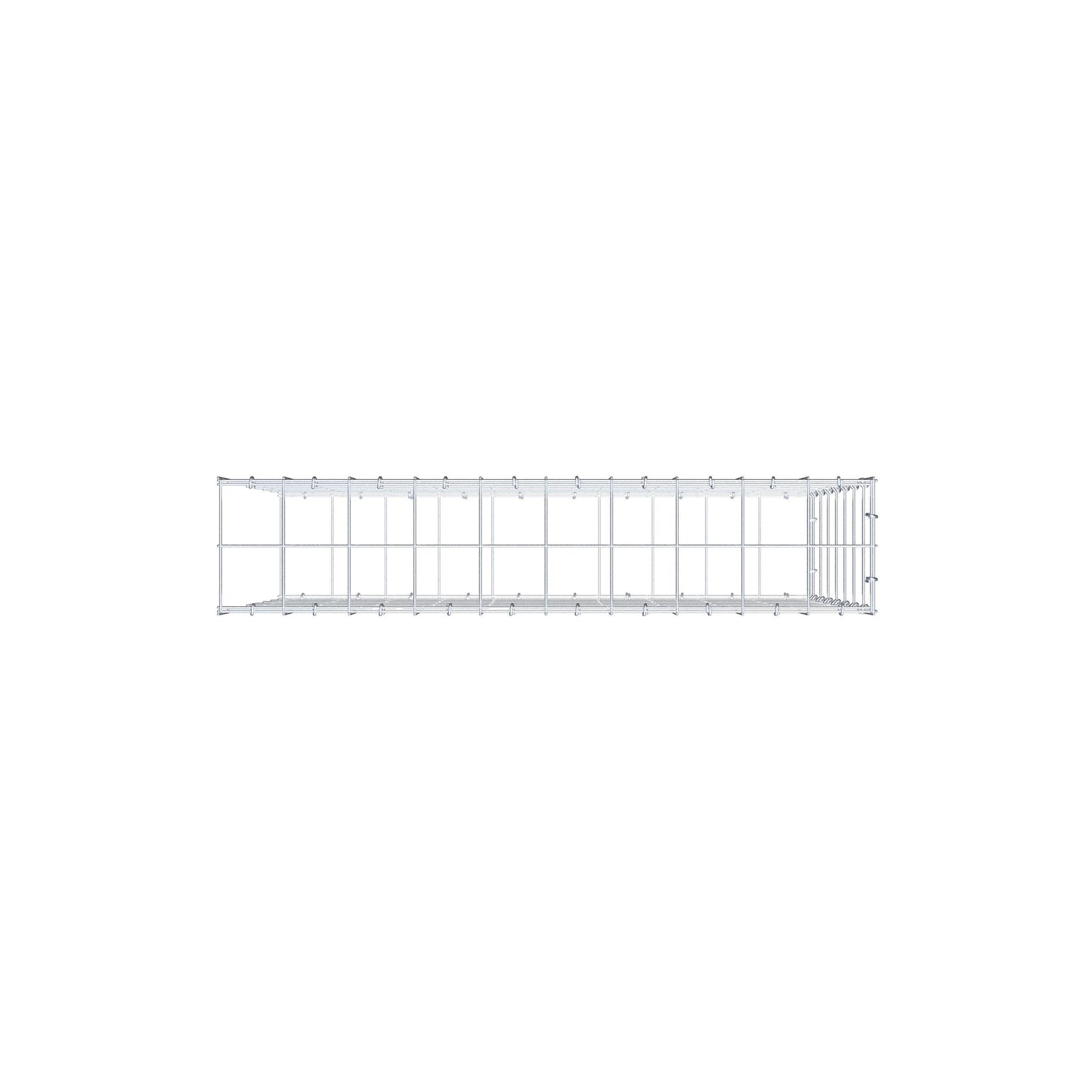 Anbaugabione Typ 2 100 cm x 70 cm x 20 cm (L x H x T), Maschenweite 10 cm x 10 cm, C-Ring