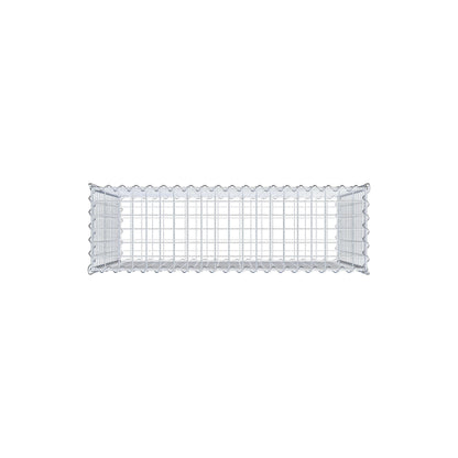 Gabion 100 cm x 80 cm x 30 cm (L x H x P), mailles 5 cm x 5 cm, spirale