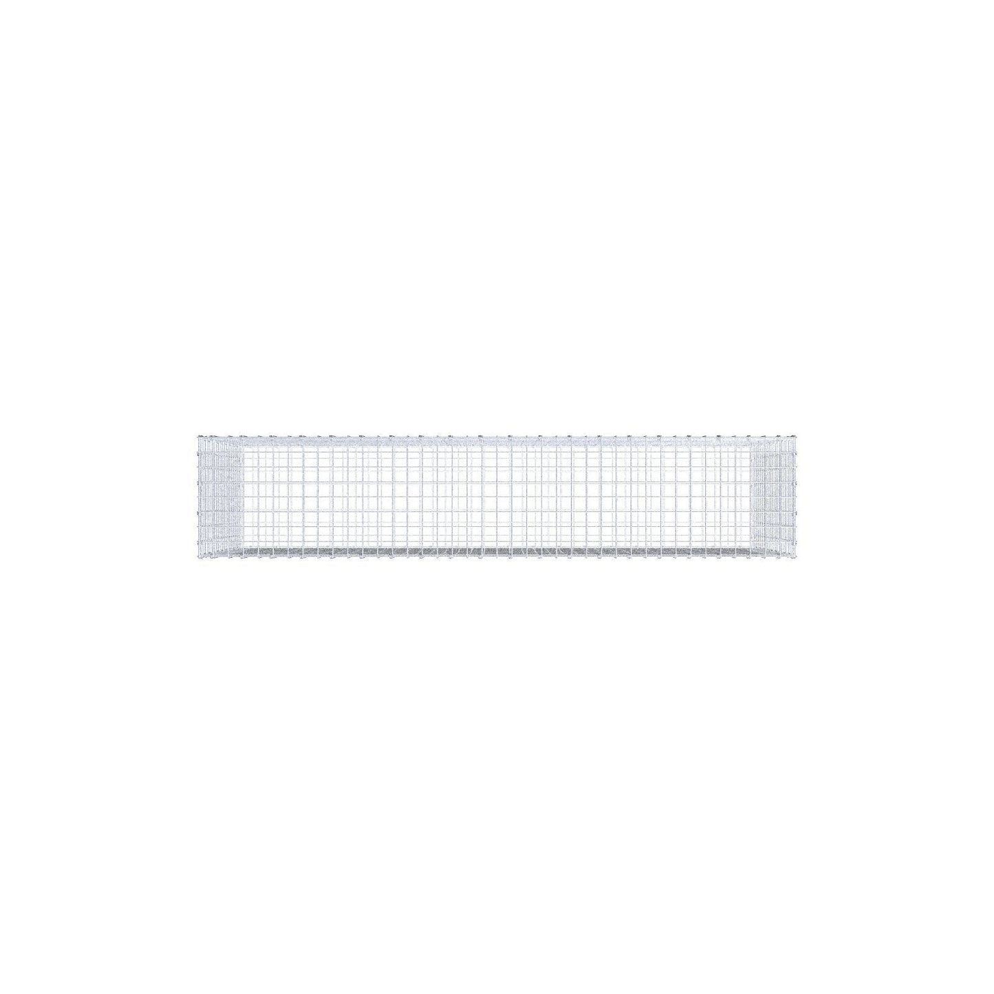Gabion 200 cm x 100 cm x 40 cm (L x H x P), mailles 5 x 5 cm, anneau en spirale