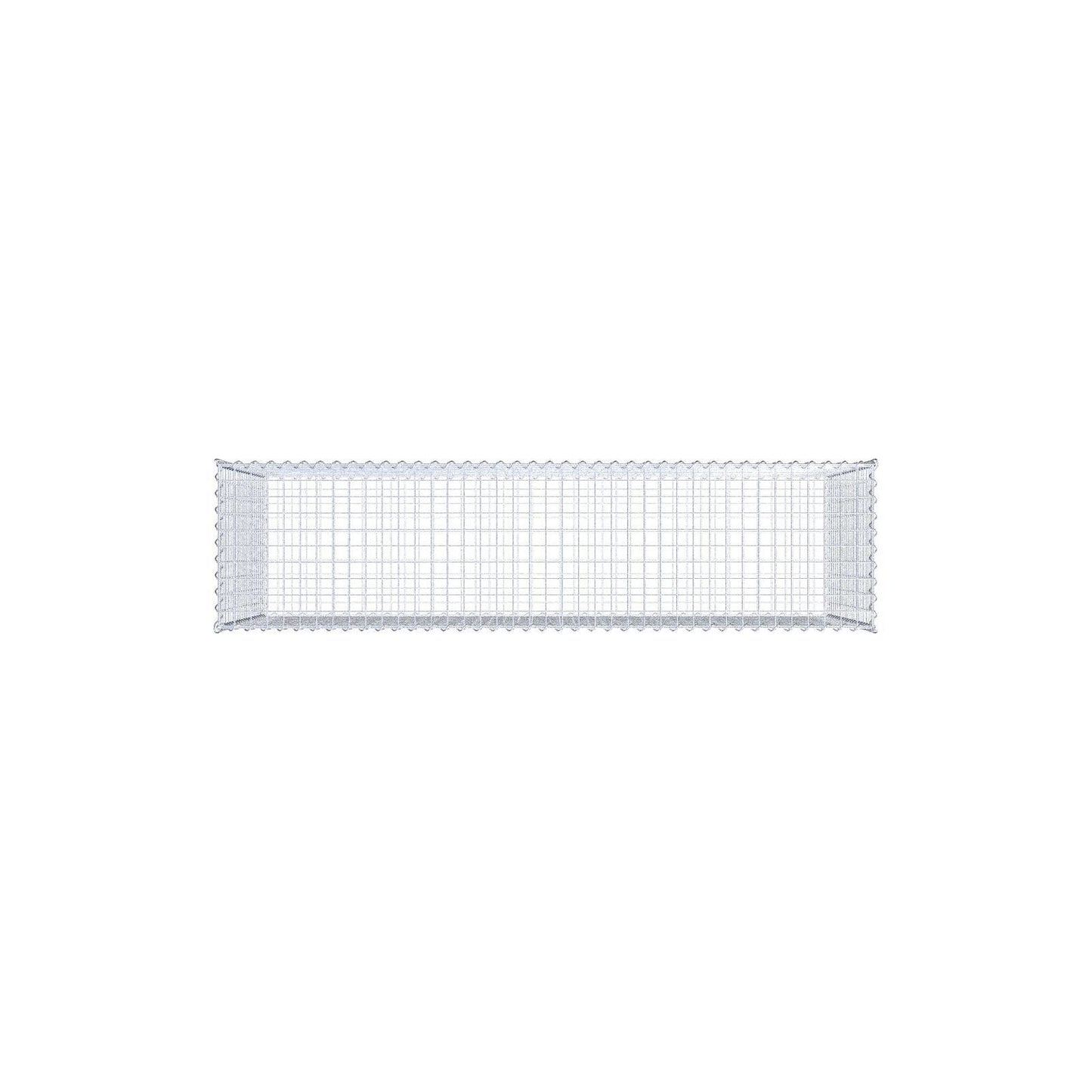 Gabion 200 cm x 100 cm x 50 cm (L x H x D), mesh size 5 cm x 5 cm, spiral