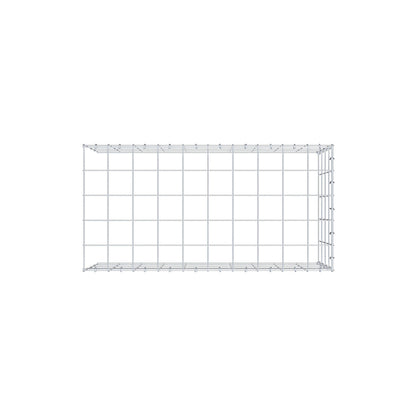 Monteret gabion type 4 100 cm x 40 cm x 50 cm (L x H x D), maskestørrelse 10 cm x 10 cm, C-ring