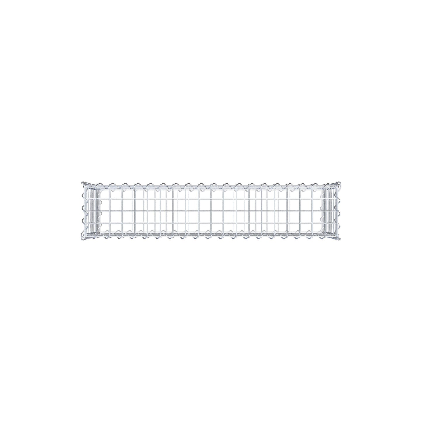 Juego de 2 gaviones de 100 cm x 40 cm x 20 cm (largo x alto x fondo), malla de 5 x 5 cm, en espiral