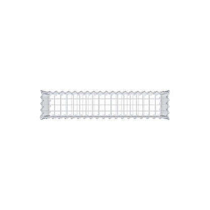 Juego de 2 gaviones de 100 cm x 40 cm x 20 cm (largo x alto x fondo), malla de 5 x 5 cm, en espiral