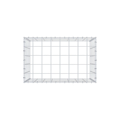 Monteret gabion type 3 80 cm x 50 cm x 50 cm (L x H x D), maskestørrelse 10 cm x 10 cm, C-ring