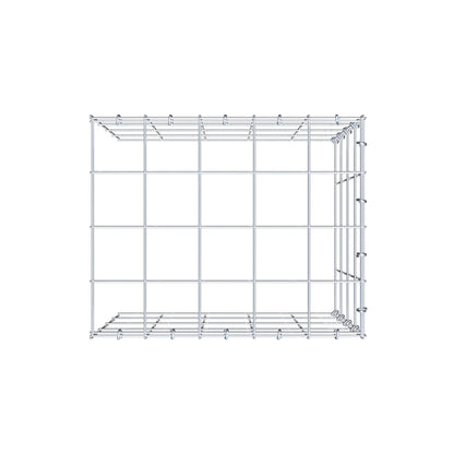 Mounted gabion type 4 50 cm x 40 cm x 40 cm (L x H x D), mesh size 10 cm x 10 cm, C-ring