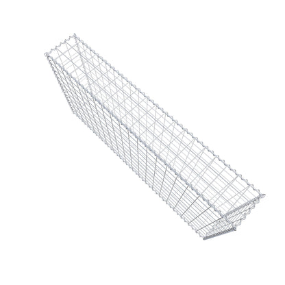 Gabion 200 cm x 100 cm x 30 cm (L x H x P), mailles 10 cm x 10 cm, spirale