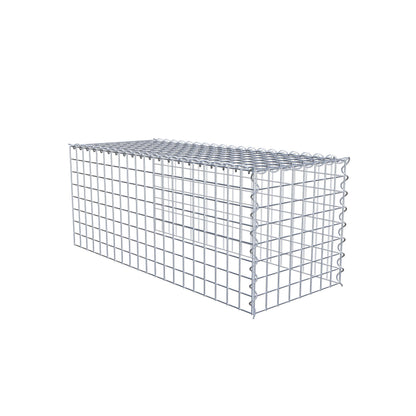 Add-on schanskorf type 4 100 cm x 40 cm x 40 cm (L x H x D), maaswijdte 5 cm x 5 cm, spiraalvormig