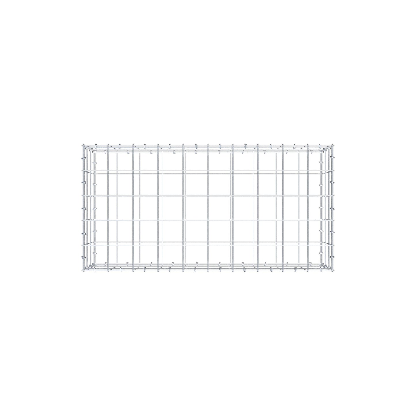 Gabione 100 cm x 30 cm x 50 cm (L x H x T), Maschenweite 10 cm x 10 cm, C-Ring