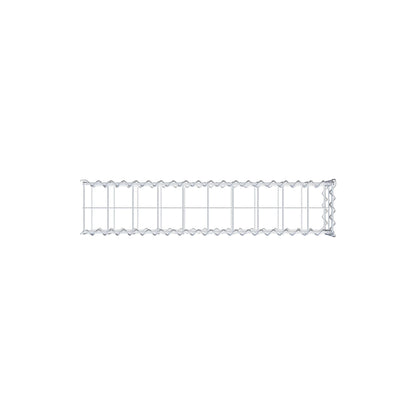 Add-on schanskorf type 2 100 cm x 20 cm x 20 cm (L x H x D), maaswijdte 10 cm x 10 cm, spiraal