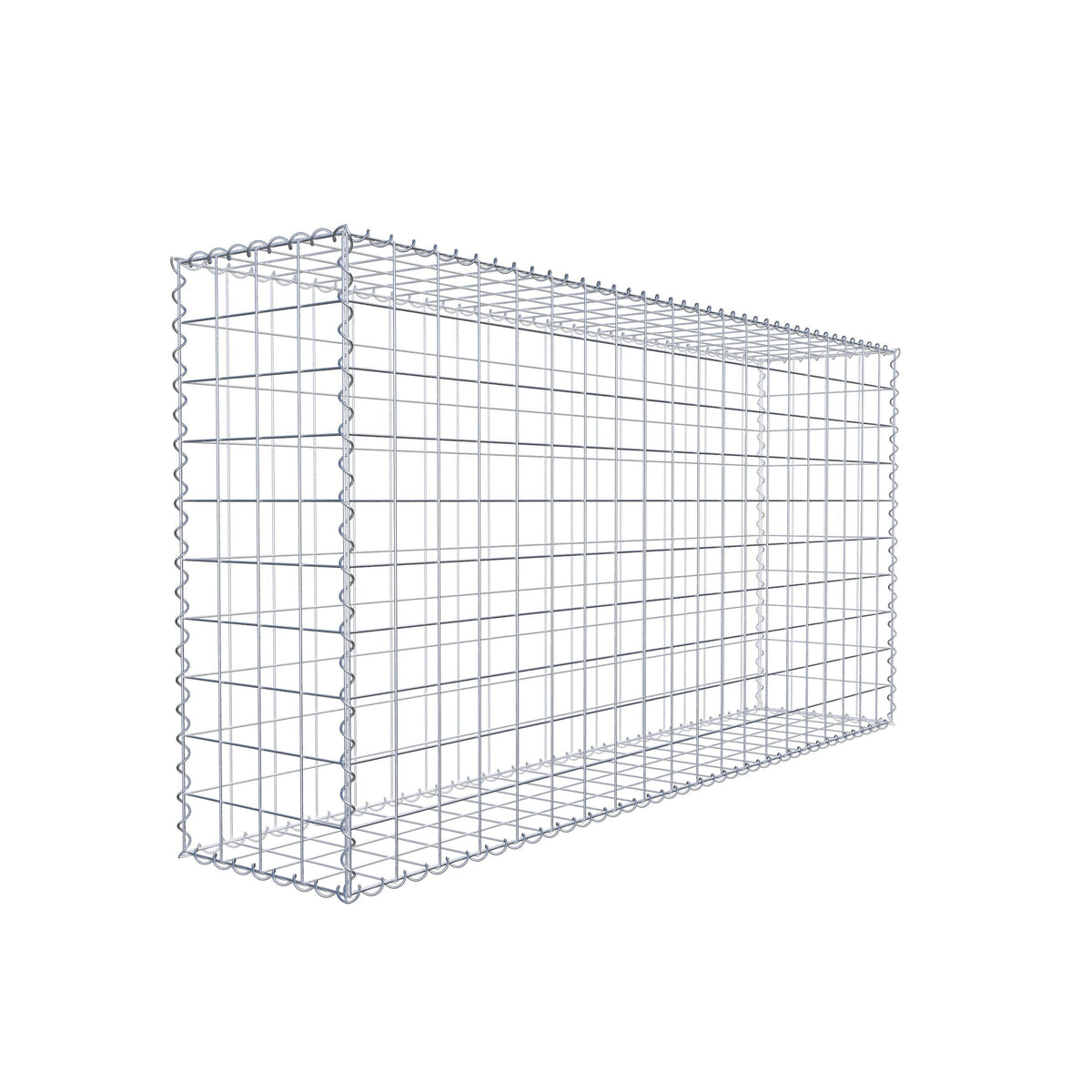 Gabione 200 cm x 100 cm x 40 cm (L x H x T), Maschenweite 10 cm x 10 cm, Spirale