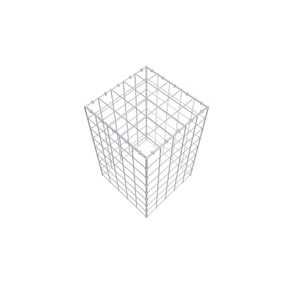 Monteret gabion type 3 80 cm x 50 cm x 50 cm (L x H x D), maskestørrelse 10 cm x 10 cm, C-ring