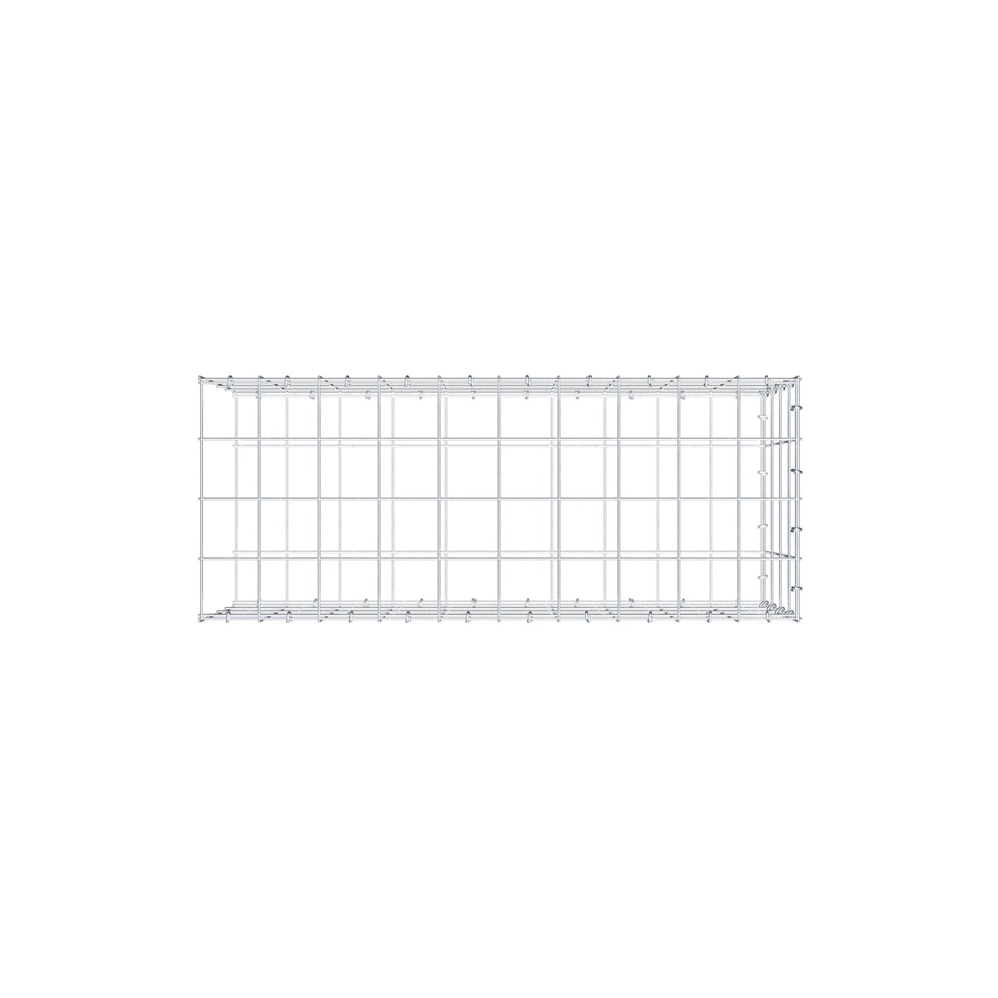 Gabbione aggiuntivo di tipo 2 100 cm x 40 cm x 40 cm (L x H x P), maglia 10 cm x 10 cm, anello a C