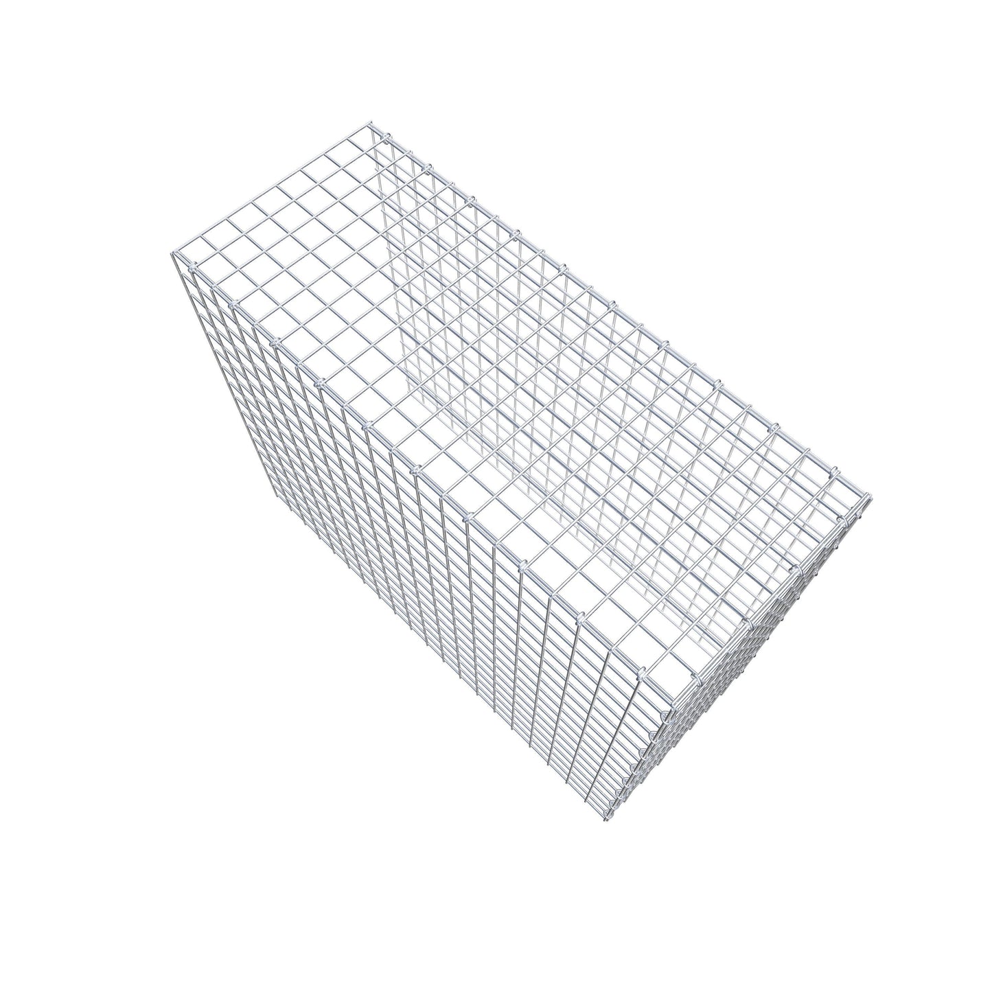 Gavión adicional tipo 4 100 cm x 80 cm x 40 cm (L x A x P), malla 5 cm x 5 cm, anillo en C