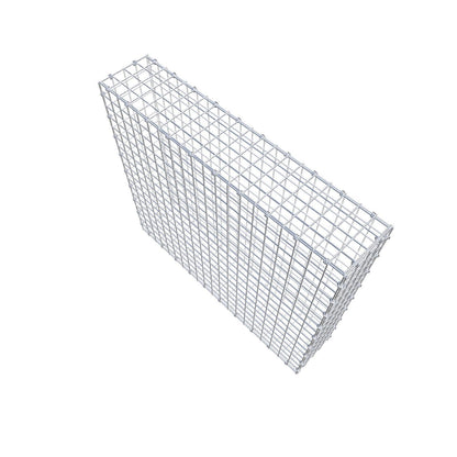 Gabion 100 cm x 90 cm x 20 cm (L x H x D), mesh size 5 x 5 cm, spiral ring