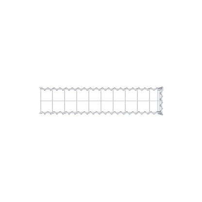 Aangegroeide schanskorf type 4 100 cm x 20 cm x 20 cm (L x H x D), maaswijdte 10 cm x 10 cm, spiraal