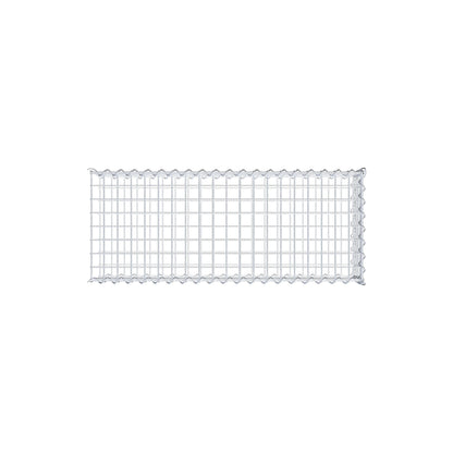Opvokset gabion type 2 100 cm x 20 cm x 40 cm (L x H x D), maskestørrelse 5 cm x 5 cm, spiral