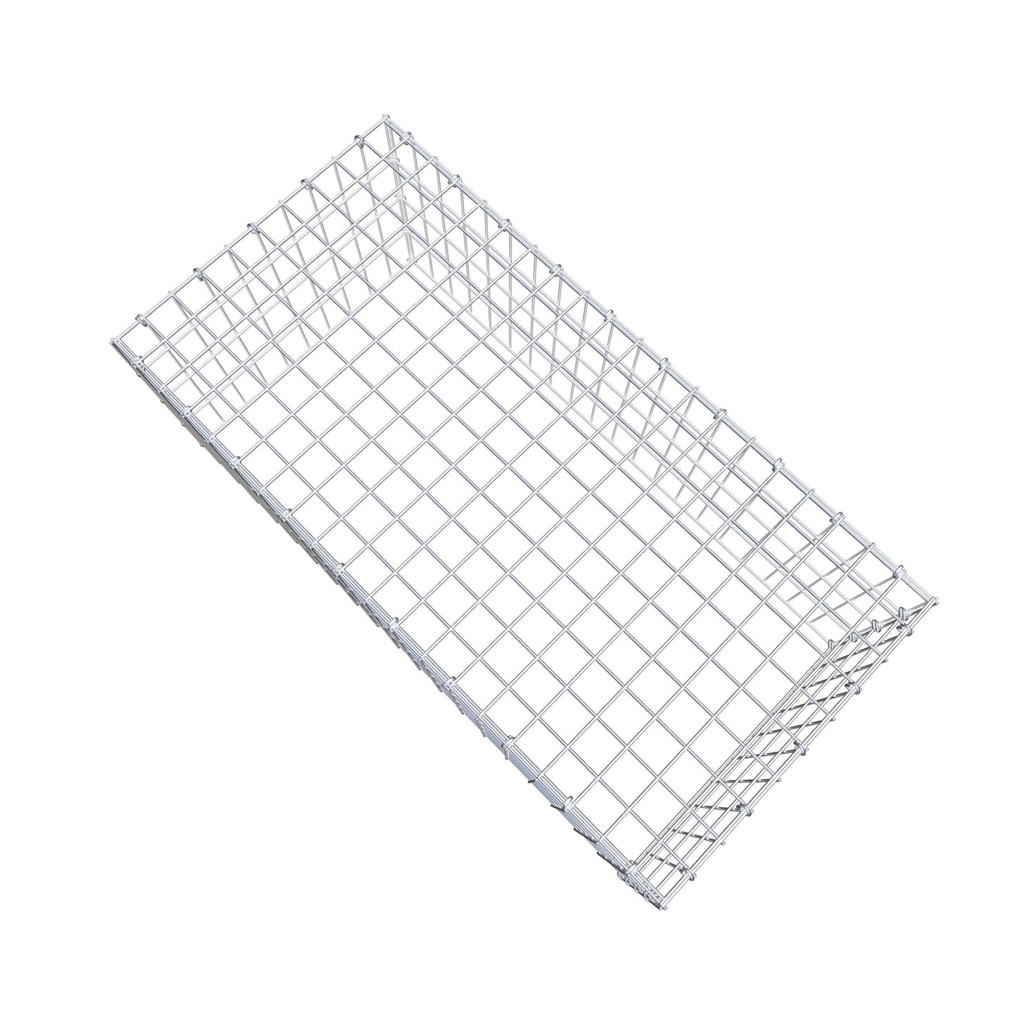 Gavión complementario de tipo 3 100 cm x 40 cm x 50 cm (L x A x P), malla 5 cm x 10 cm, anillo en C