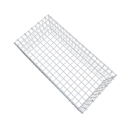 Gavión complementario de tipo 3 100 cm x 40 cm x 50 cm (L x A x P), malla 5 cm x 10 cm, anillo en C