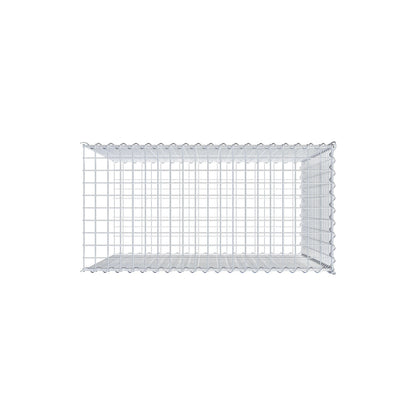 Gavión complementario tipo 2 100 cm x 100 cm x 50 cm (L x A x P), malla 5 cm x 5 cm, espiral
