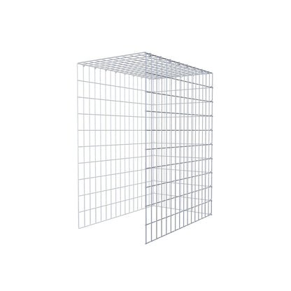 Fourche rapportée type 4 100 cm x 80 cm x 50 cm (L x H x P), mailles 5 cm x 10 cm, anneau C
