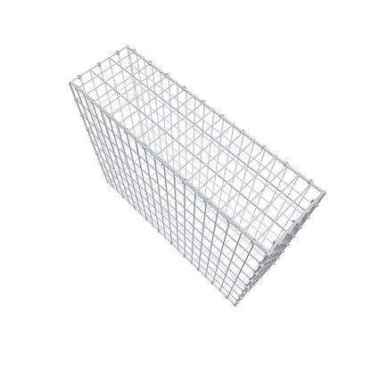 Gabion 100 cm x 80 cm x 30 cm (L x H x D), maskestørrelse 5 x 10 cm, spiralring