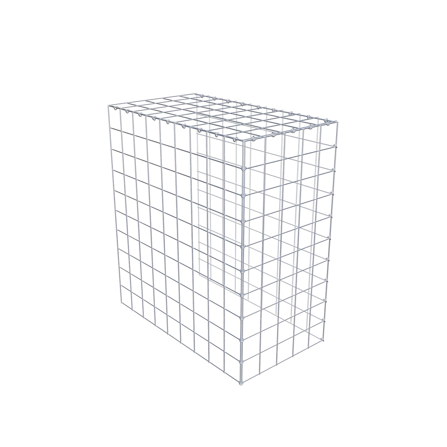 Gavión adicional tipo 4 100 cm x 90 cm x 50 cm (L x A x P), malla 10 cm x 10 cm, anillo en C