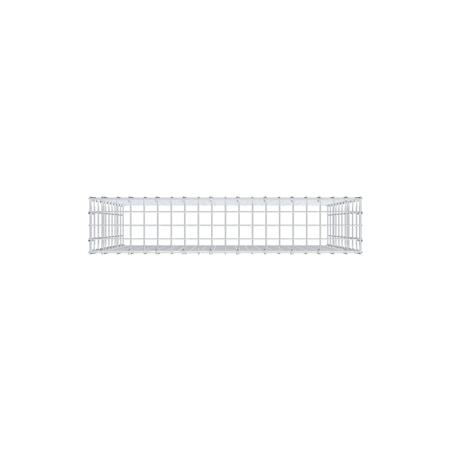 Fourche rapportée type 3 100 cm x 100 cm x 20 cm (L x H x P), mailles 5 cm x 10 cm, anneau C