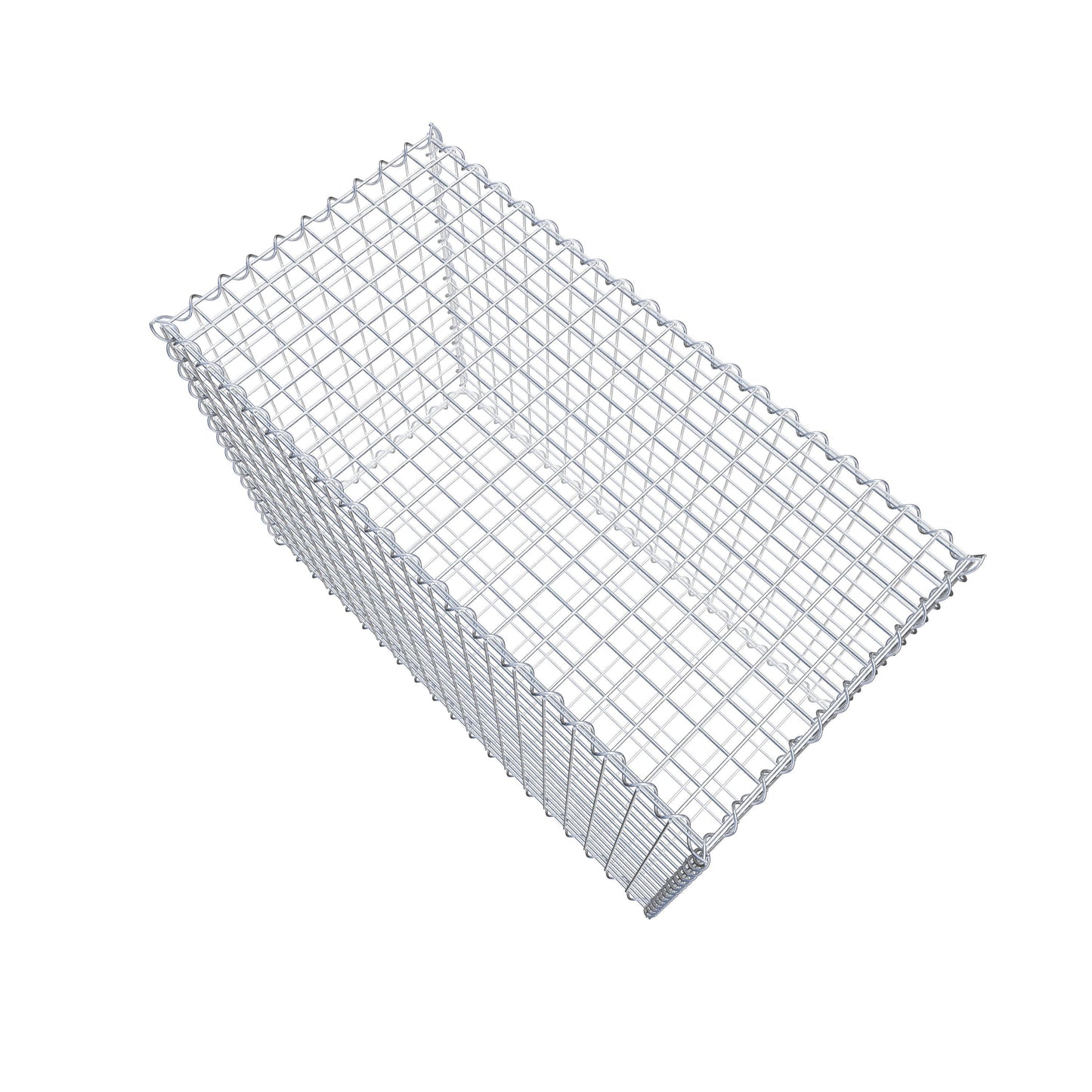 Gabion 100 cm x 70 cm x 50 cm (L x H x D), mesh size 5 cm x 5 cm, spiral
