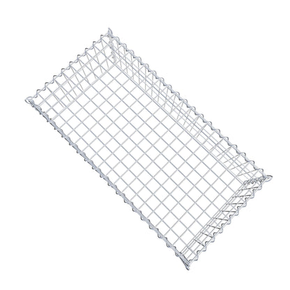 Gabion rapporté type 3 100 cm x 30 cm x 50 cm (L x H x P), mailles 5 cm x 10 cm, spirale