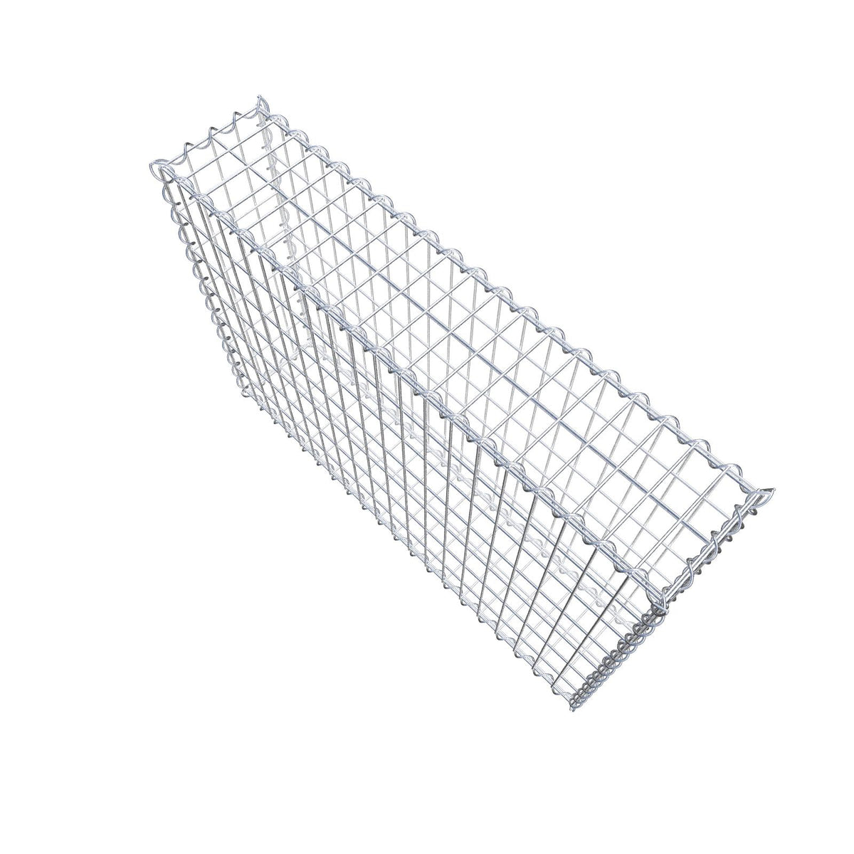 Gabion 100 cm x 70 cm x 20 cm (L x H x D), mesh size 5 cm x 10 cm, spiral