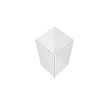 Gavión adicional tipo 4 100 cm x 50 cm x 50 cm (L x A x P), malla 5 cm x 10 cm, anillo en C