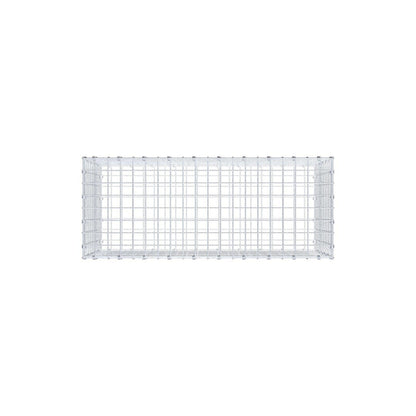 Gabião 100 cm x 50 cm x 40 cm (C x A x P), malhagem 5 x 5 cm, anel espiral